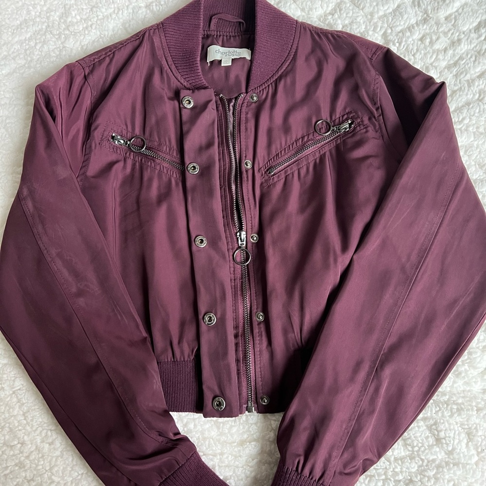 Cropped bomber jacket